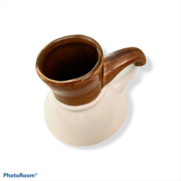 Vintage MCM Two-Tone Mug Vase with Handle Decor - Picture 3 of 5